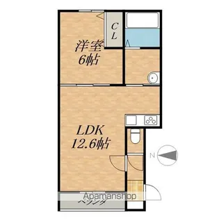 CORAL RED【1階】の間取り