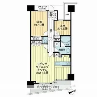 みなとみらいミッドスクエア ザ・タワーレジデンス【29階】の間取り