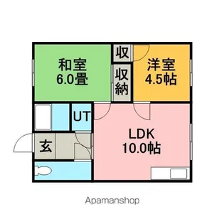 コーポいの(左)【201号室】の間取り