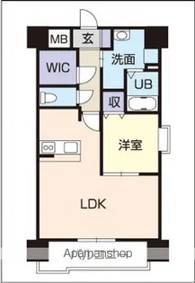 モンテルーチェ千舟町【4階】の間取り
