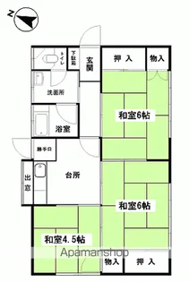 福島県いわき市自由ケ丘【一戸建】の間取り
