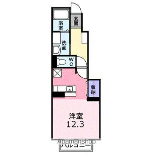 スカイブルー【1階】の間取り