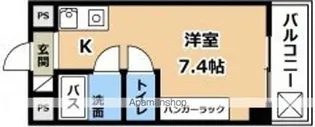 サンナイス浜大津【302号室】の間取り