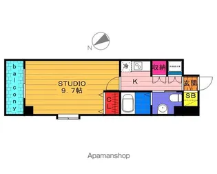 WILL DO 千葉新宿【8階】の間取り