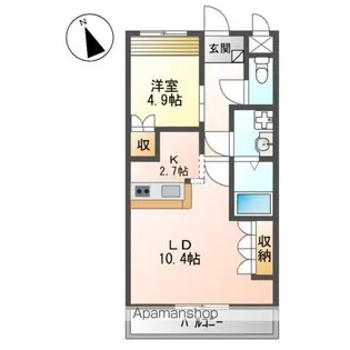 グランチェスタ【1階】の間取り