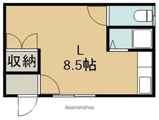 コーポ金子【E号室】の間取り