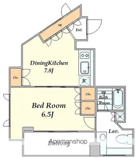プライムアーバン四谷外苑東【12階】の間取り