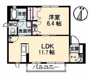 エスベランサ土器【2階】の間取り