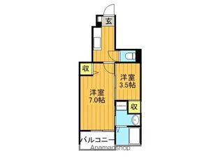 プリエール弐 B【101号室】の間取り