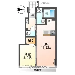 サウスヒル藤吉【1階】の間取り