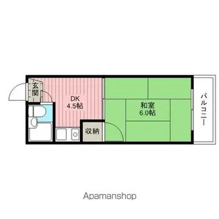 待兼ヒルハイツ【3階】の間取り
