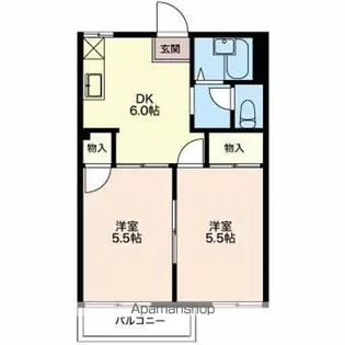 ボナール今本【1階】の間取り