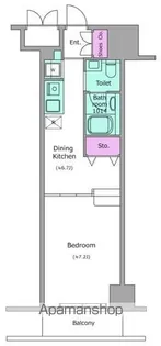 レジディア上野御徒町【2階】の間取り