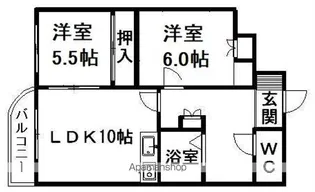 ヴィビひばりが丘【203号室】の間取り