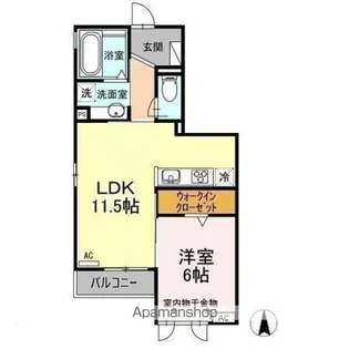 テゾーロ【1階】の間取り