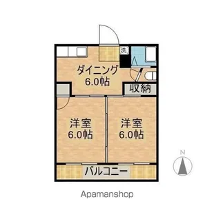 平野台ハイツ【1階】の間取り