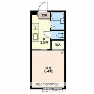 グリーンビレッジ1.2【A101号室】の間取り