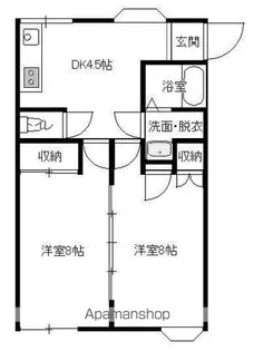 コーポYASUHARA【1階】の間取り