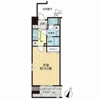 エクセレントOBPバンクス【5階】の間取り