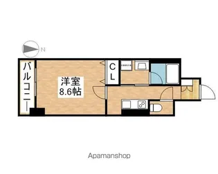 リ ブラン東別院【6階】の間取り