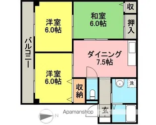 リヴェールマンション【101号室】の間取り
