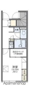 レオパレス連【104号室】の間取り