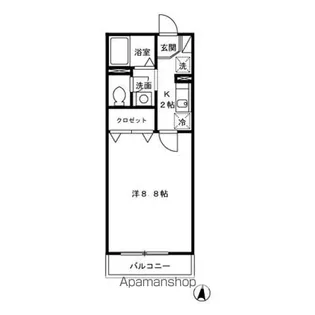 東京都新宿区西落合1丁目【アパート】の間取り