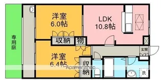 アルパインガーデン【1階】の間取り