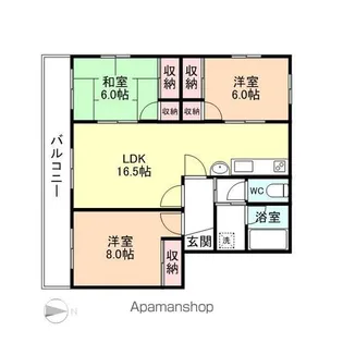 アヴェールⅡ【201号室】の間取り