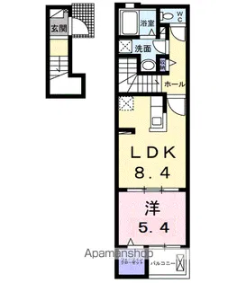 サンエレガントB【2階】の間取り