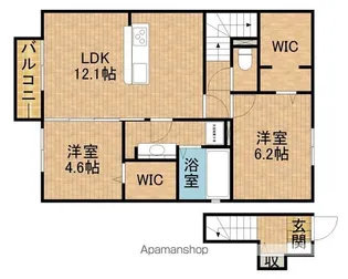 SUPREME見付B【2階】の間取り