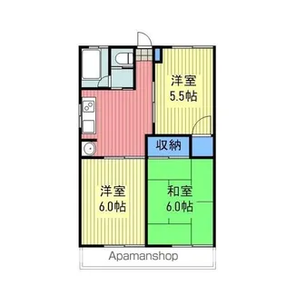 コーポスエヒロ【2階】の間取り