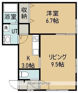 メゾンドKⅡ【1階】の間取り