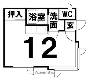 ラフィーネIN芦野【106号室】の間取り