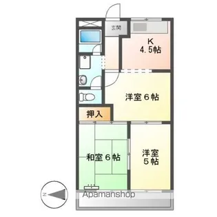 セントラルハイムTAKAHASHI【2階】の間取り