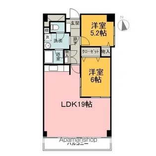 カデンツァ【408号室】の間取り