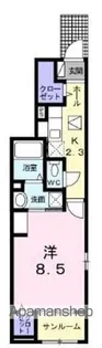 カーサ デル・ソーレ【1階】の間取り