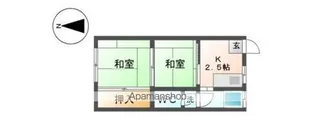 みろく荘【201号室】の間取り