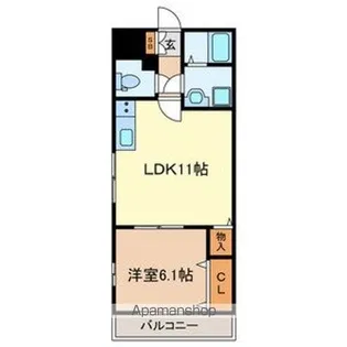 トライミーハイツ【1階】の間取り