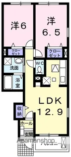 フォーロ・デル・コートⅡB【1階】の間取り