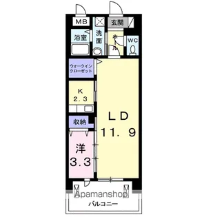 オリーブ コート塚田【3階】の間取り