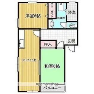 ヴィレッジ・みつ葉 A棟【2階】の間取り