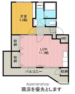 ヴォンメゾンZAIMOKUⅠ【301号室】の間取り