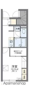 レオパレス美田園【101号室】の間取り