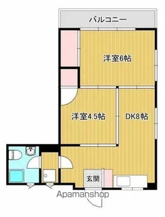 水月ハイツ【6階】の間取り