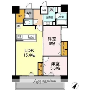 ALOFTⅡ【8階】の間取り