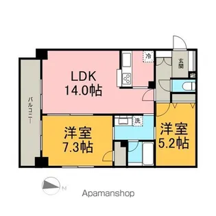 アリュージュ両国【1102号室】の間取り