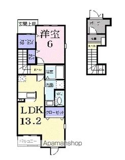 ネオサニーフォレスト【2階】の間取り