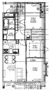 アーベイン永楽【303号室】の間取り