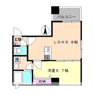 ロゼットII【5階】の間取り